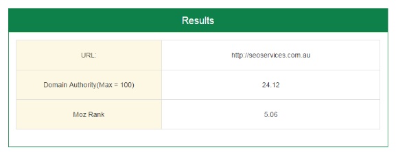 Use Moz Rank