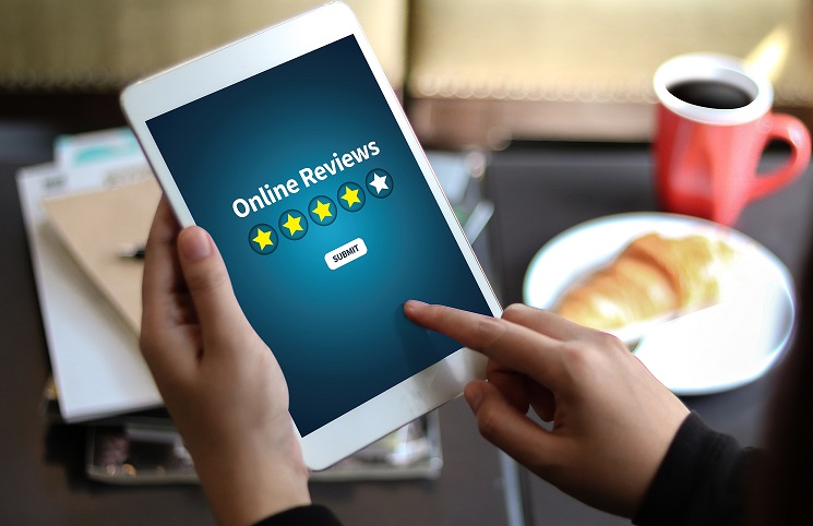 Online review and rating of small business