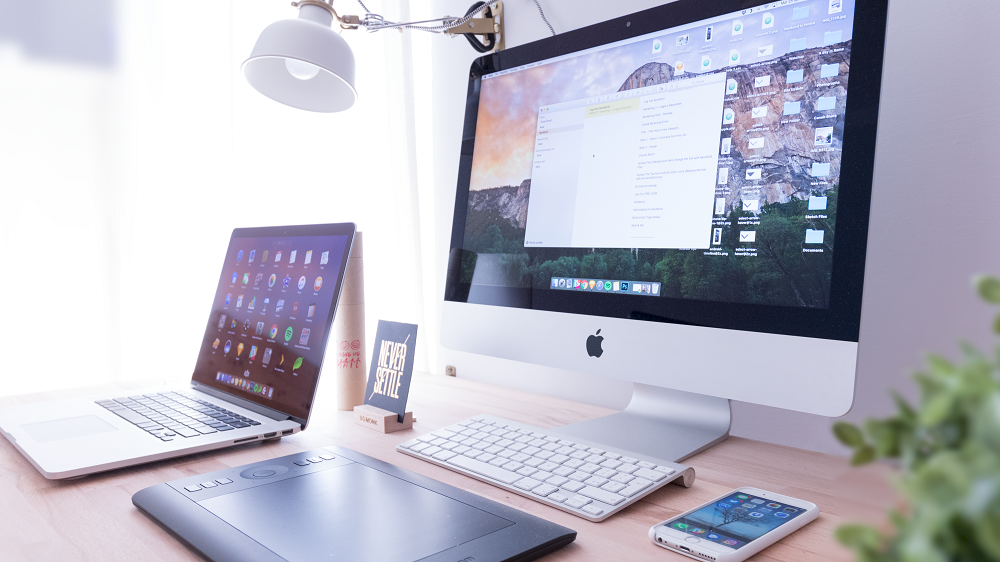 computer, laptop, and a mobile phone used for responsive website design