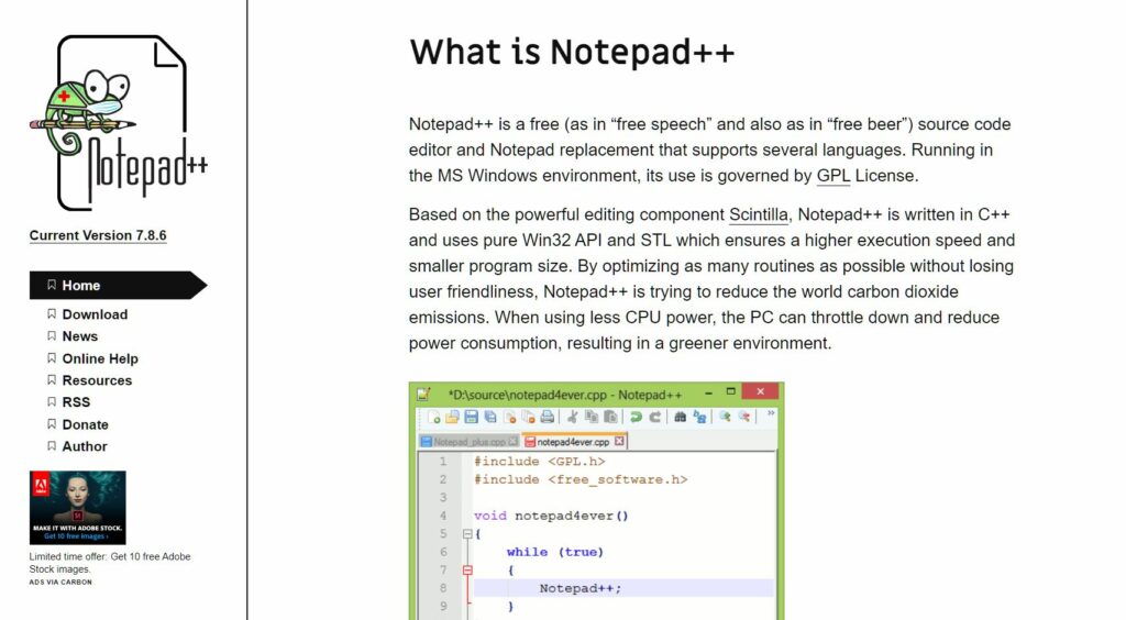 notepad++