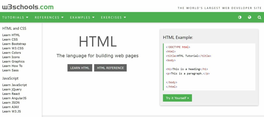 w3school-html