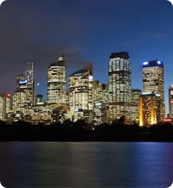 Adelaide skyline in Australia