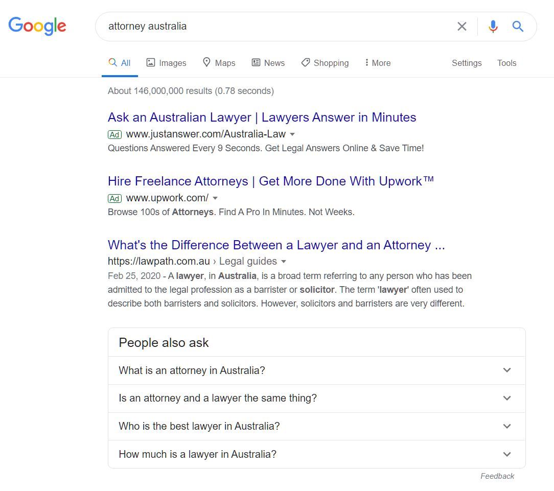 search results for attorney australia