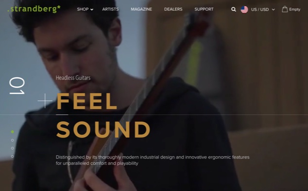 Strandberg website designed by WooCommerce Development Agency
