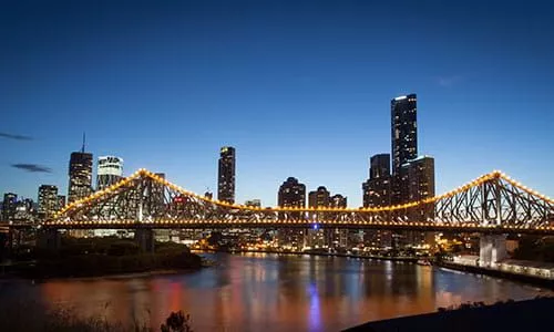 Brisbane skyline in Australia