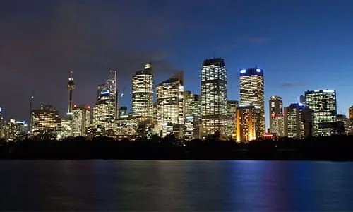 Sydney skyline in Australia