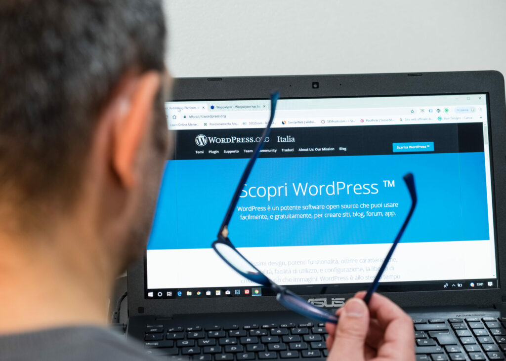 Developing a site with WordPress