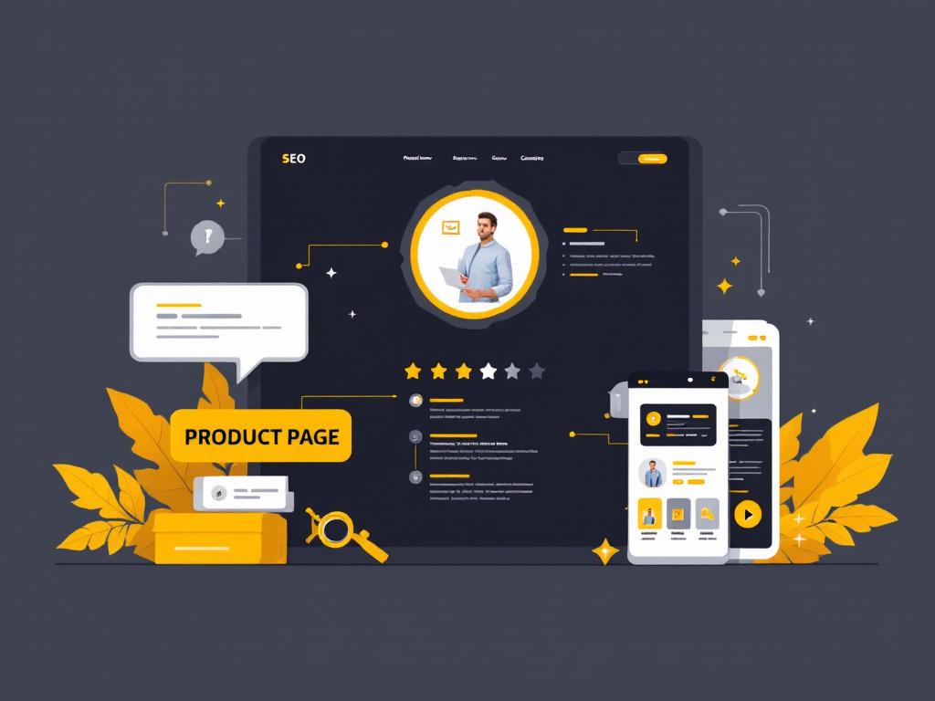 E-commerce product page with SEO optimisation
