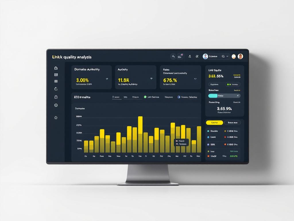 Link quality analysis and backlink profile visualization