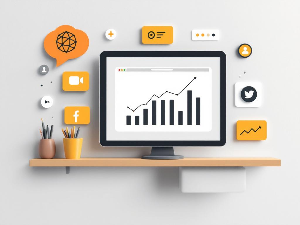 Creative workspace for infographic design