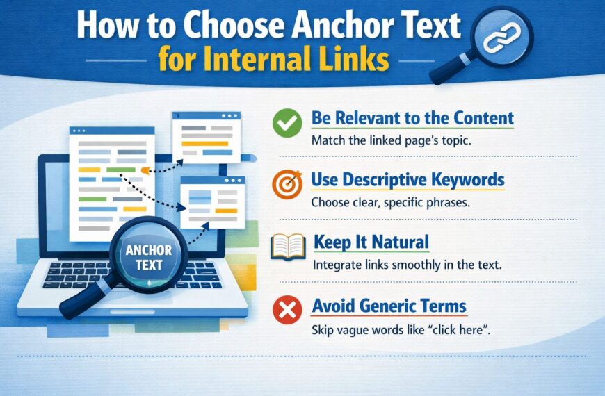 how to choose anchor text for internal links