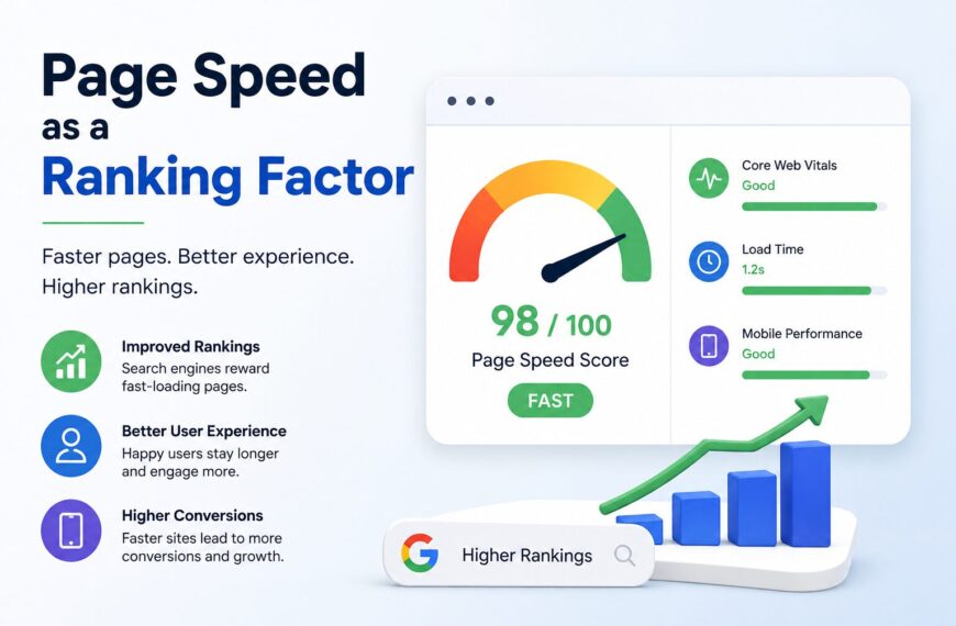 page speed as a ranking factor