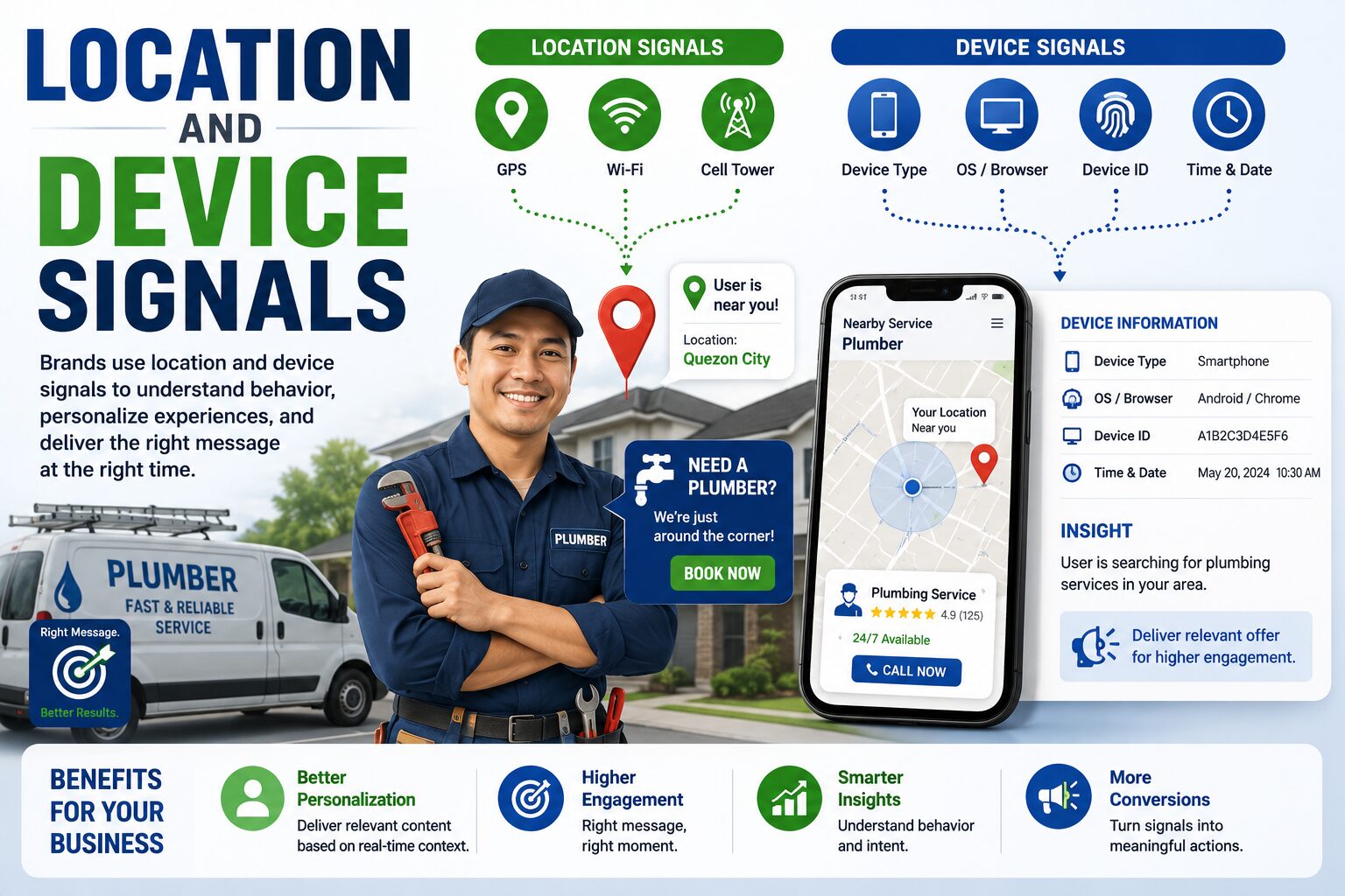 device and location signals